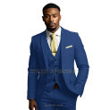 Men's army green 3-piece suit (jacket+vest+pants) single breasted solid color slim fit wedding cocktail banquet evening dress