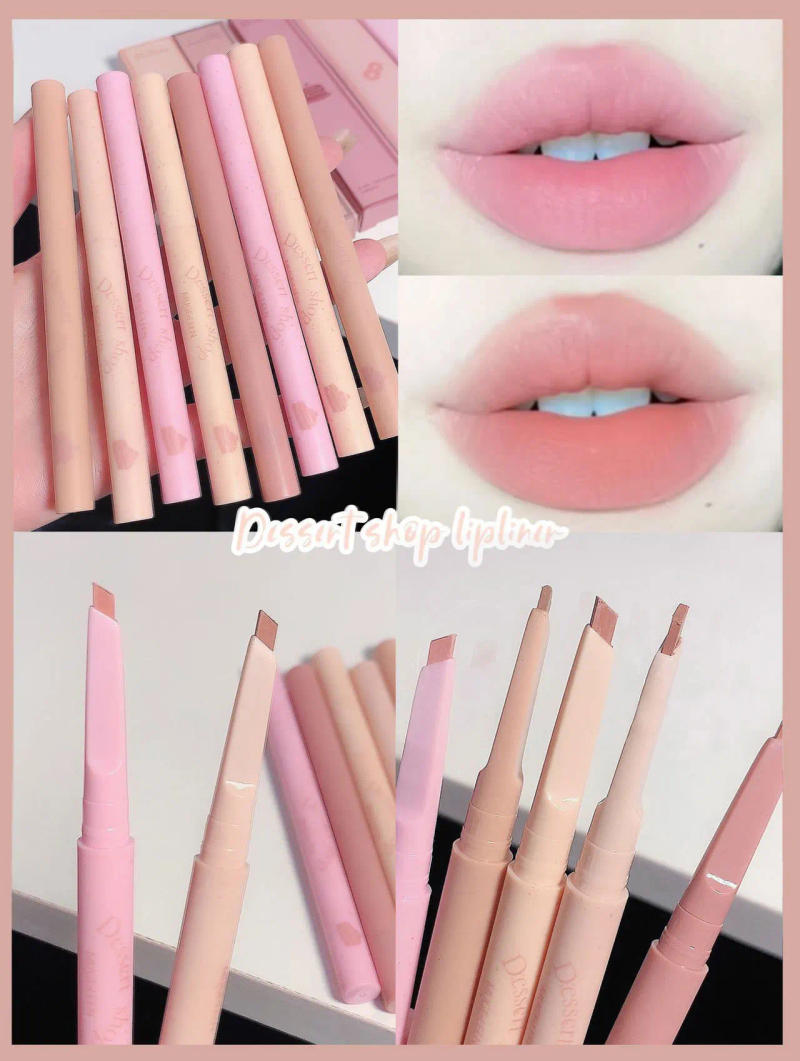 Description Picture 2 of itemDessert Lip Liner Automatic rotating waterproof lasting no color outline lip lipstick pen