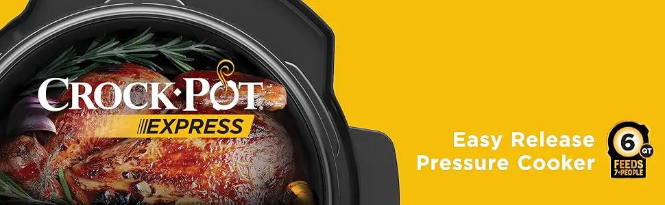 Description Picture 2 of item8-Quart Multi-Use XL Express Crock Programmable Slow Cooker and Pressure Cooker with Manual Pressure, Boil & Simmer, B