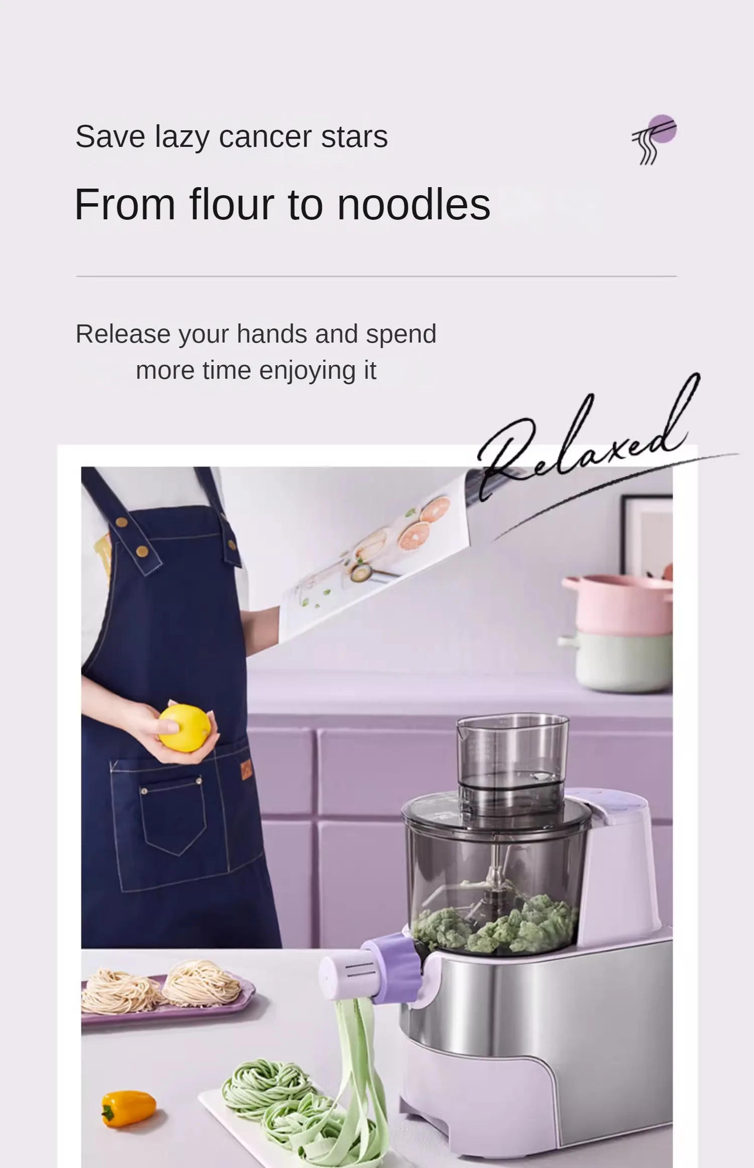 Description Picture 5 of itemNoodle Maker Household Automatic Small Electric Noodle Press Dough Roller Machine Pasta Maker Machine Home Appliance