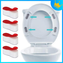 4Pcs/lot Antislip Toilet Cover Gasket Bumper Self-adhesive Seat Cushioning Pads Toilet Lid Cushion Shock Absorber Toilet Tools
