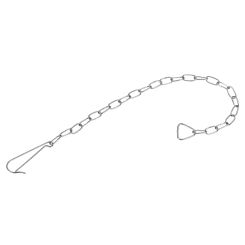 4Pcs Toilet Flapper Chain 22cm Toilet Handle Lever Lift Flush Replacement Oval Link 304 Stainless Steel Toilet Repairing Parts