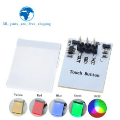 HTTM Series Capacitive Touch Button Switch Key Module 2.7V-6V RGB Blue Red Green Yellow Strong Anti-interference