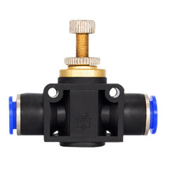 Pneumatic Ball Valve Quick Fitting 4 6mm 8mm 10mm 12mm Compressor Air Hose Water Tube Needle Adjust Flow Control Crane Coupling