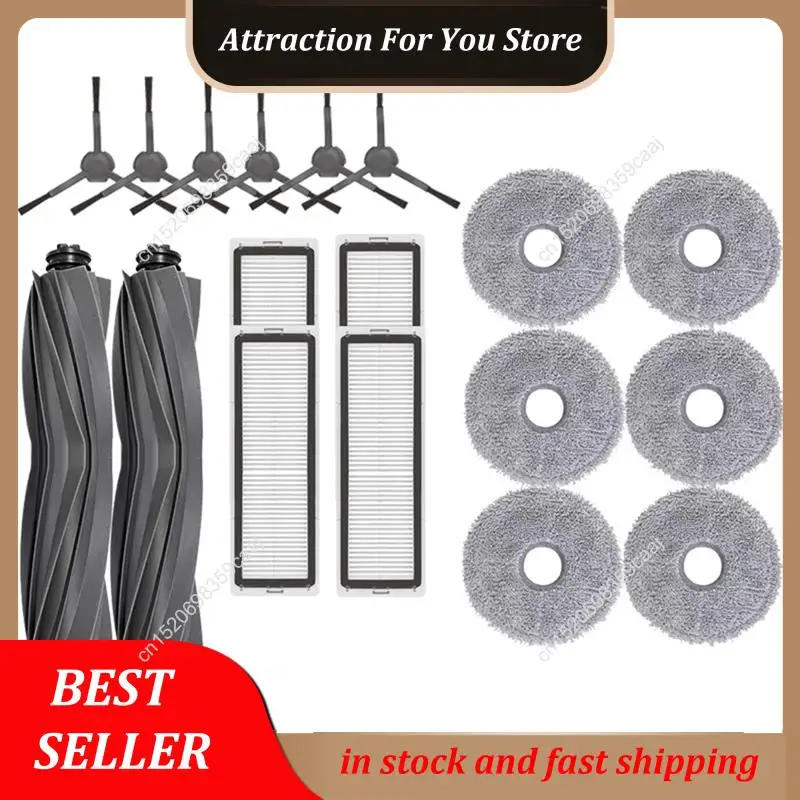 Description Picture 6 of itemHot Selling 18PCS For Dreame Bot L10 Prime / L10s Pro / L10 Pro Robot Vacuum Main Side Brush Hepa Filter Mop Cloth Replacement P