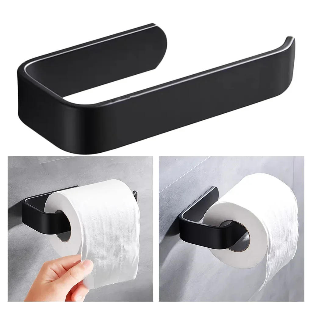 Description Picture 2 of itemStainless steel toilet paper roll holder No-drill bathroom Towel bar hooks hardware accessories
