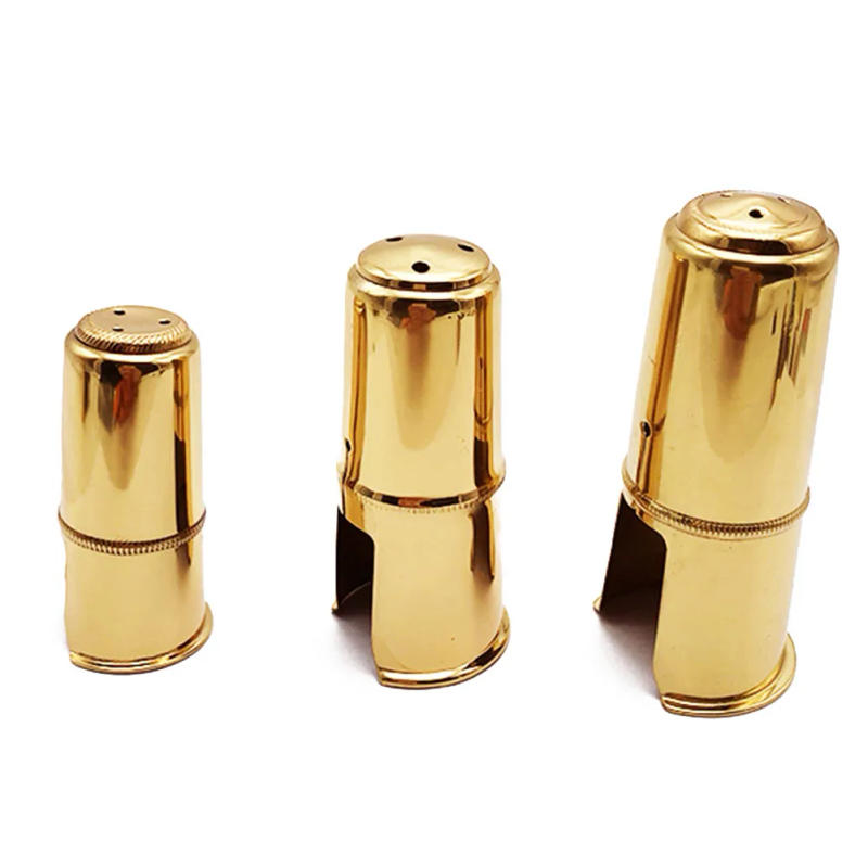 Description Picture 6 of itemAlto Soprano Tenor Saxophone Metal Mouthpiece Cap Gold Plated Cap Brass Protective Cap Instruments