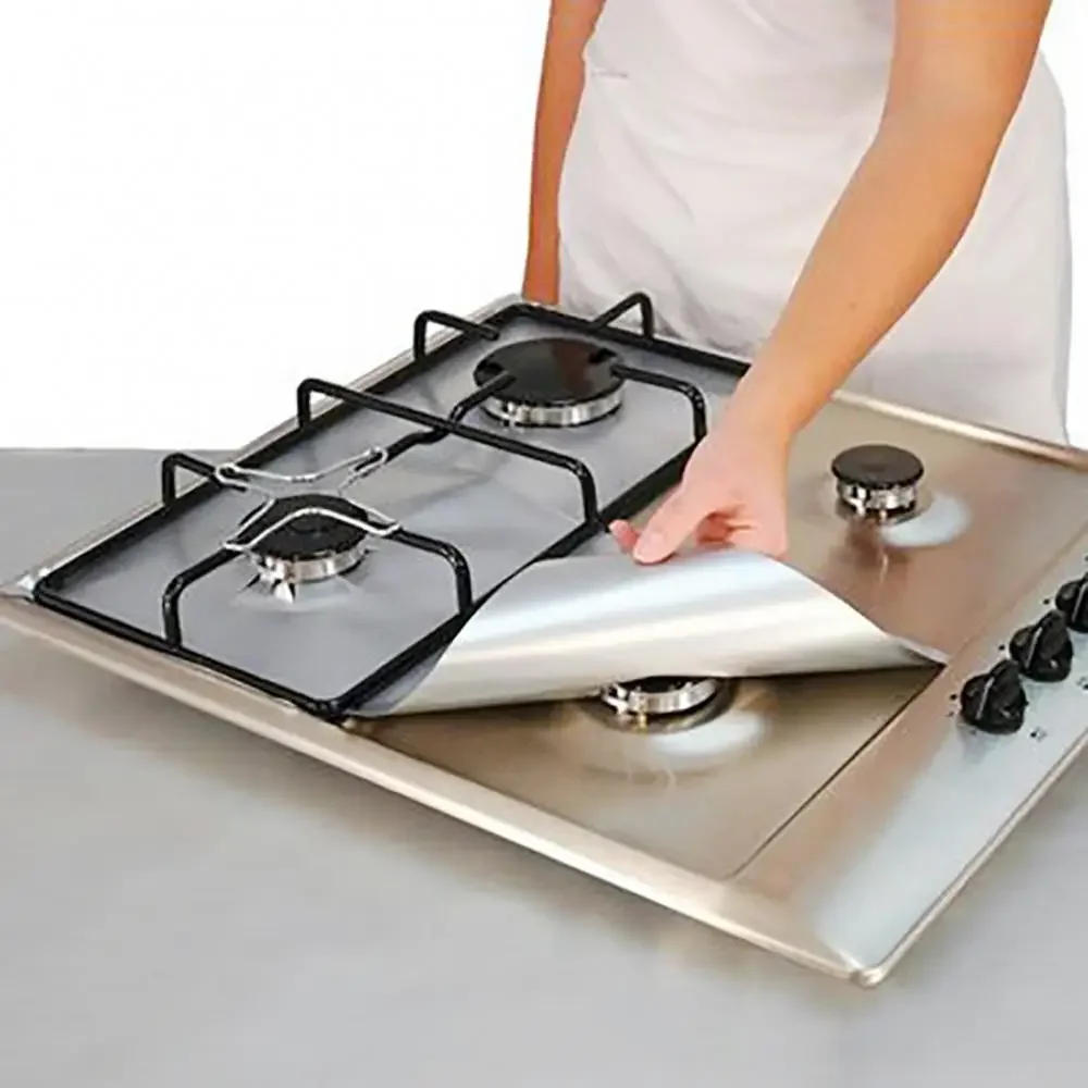 Description Picture 2 of item4 /1PCS Gas Stove Protector Cooker Lid Liner Cleaning Pad For Kitchen Cookware Accessories Pieces Reusable Boiler Protective