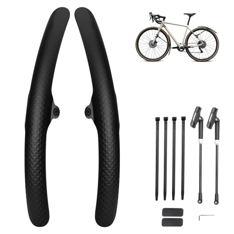 Description Picture 2 of itemBicycle Mudguard 700c Road Bike Fenders Mud Guards Set Strong Toughness Bicycle Mudguard Wings For Bicycle Front Rear Fenders