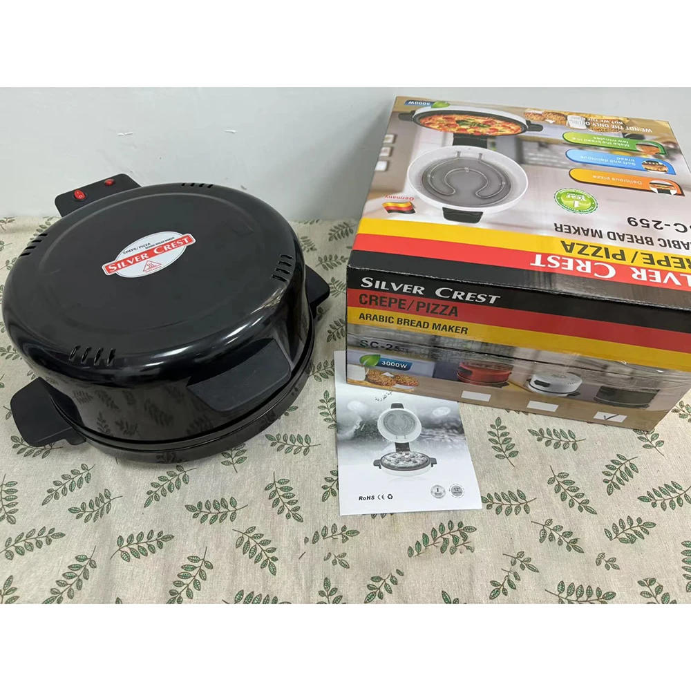 Description Picture 5 of itemElectric Pizza Maker, Portable Electric Toaster, Stainless Steel Oven, Non-Stick Handle Cold Touch Handle, Toast Steak Bread