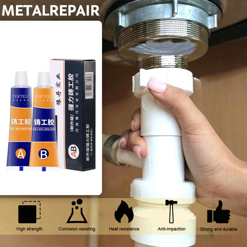 Description Picture 6 of itemAutomotive Metal Repair Glue Industrial Cold Welding Paste DIY Home Repair Heat Resistant Quick Drying Welding Glue