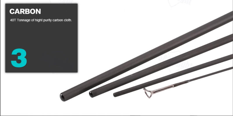 Description Picture 5 of itemSeaKnight HOT Trout Rod Carp Rod 2# 3/4# 5/6# 7/8# Fly Fishing Rod High Carbon Fiber Dismountable Fishing Rod Ultra-light Rod
