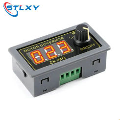 DC 5-30V 12v 24v 5A DC Motor Controller PWM Adjustable Speed Digital display encoder duty ratio frequency MAX 15A ZK-MG