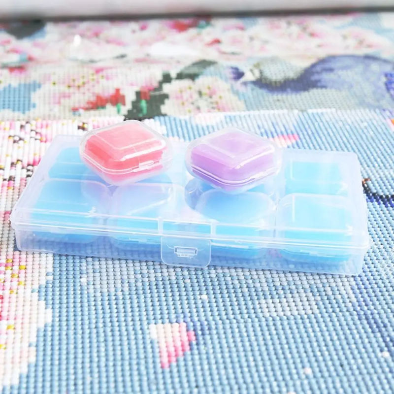 Description Picture 6 of item48Pcs Colored Diamond Painting Glue Diamond Painting Wax Clay with Dust-proof Box for DIY Craft Diamond Painting Art Tool