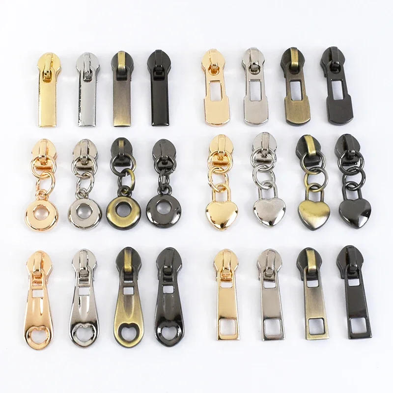 Description Picture 3 of item10/30Pcs Meetee 3# Nylon Zipper Puller Slider Zip Repair Kit Cursors Zippers Lock for Clothes Bag Zips Head Sewing Accessories