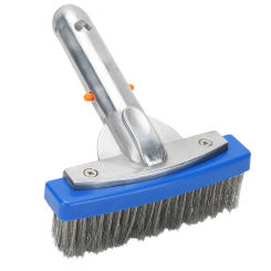 5.5in Stainless Steel Swimming Pool Cleaner Brush for Spa Pond Floor Wall Cleaning Equipment Tool