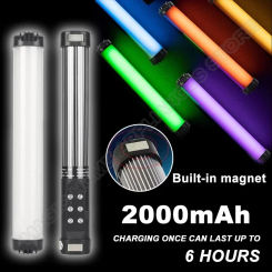 RGB Photographic Lighting 2700-7500K Magnet Photography Mini Handheld LED Light Stick Tube Stick Lamp For Video Vlog Fill Light