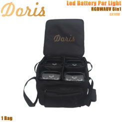 No Tax 1pcs Bag LED Battery Powered Par Light 6*18w RGBWAUV 6in1 Stage Lighting Auto/Sound/DMX/Wifi/APP/Infrared Nightclub
