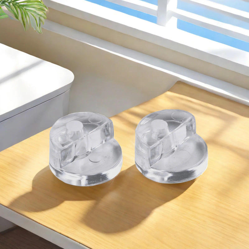 Description Picture 2 of item4Pcs Mirror Wall Clips Fixing Nail Holder Frameless Clips Glass Bracket Mounting Hanging Accessories Furniture Hardware Fittings