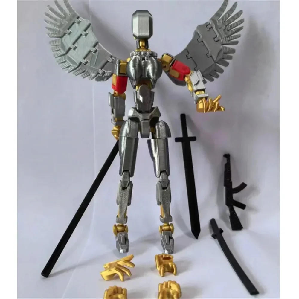 Description Picture 3 of item3D Printed 13cm Dummy Figure Movable Joint Ornament Toys Shapeshift Robot Action DIY Mannequin Decompression Toys for Boy Gifts
