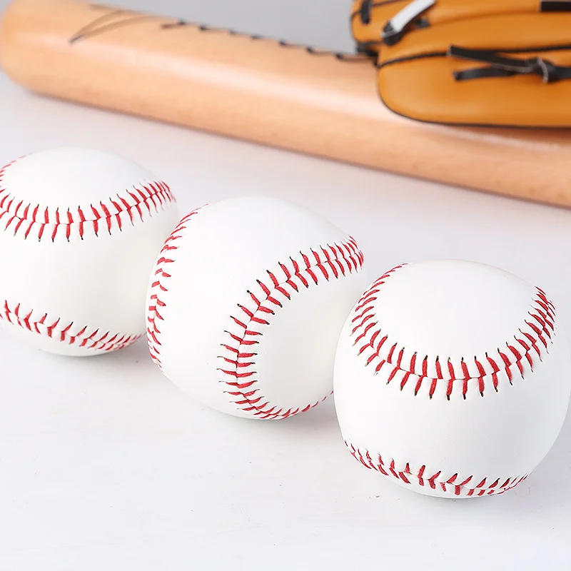 Description Picture 5 of item12 Pcs Nine inches Baseball Softball Hardball Training Balls Handmade Baseballs Hard&Soft Baseball Outdoor Practice Team Game