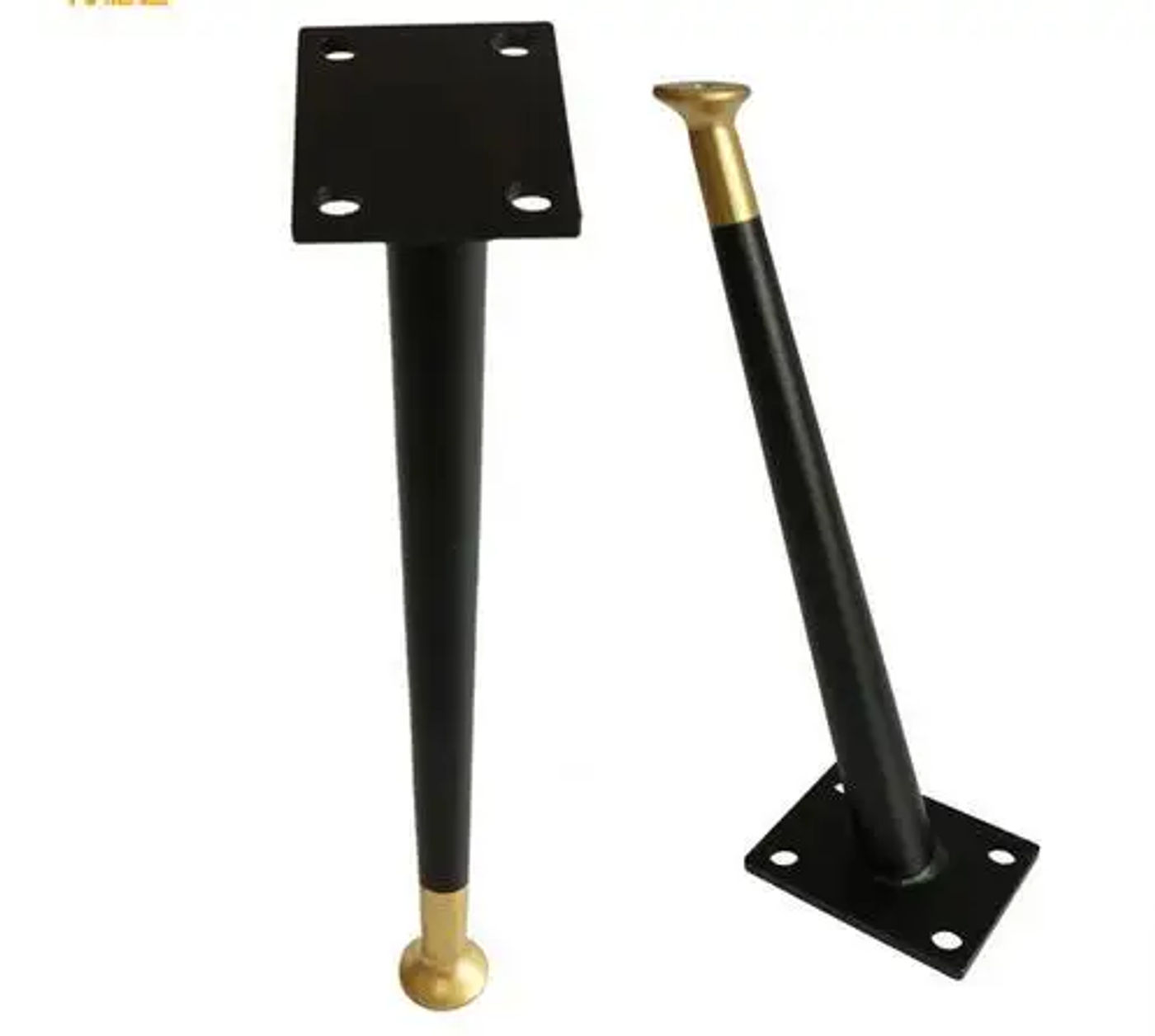 Description Picture 5 of itemIron beveled sofa legs black with gold sofa legs light luxury coffee table legs hardware accessories