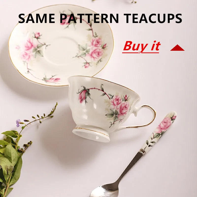 Description Picture 2 of itemNoble Bone China Teapot 500ML Pink Camellia Coffee Pot Set Home High Grade Porcelain Kettle Jug Party Cafe Teaware Tea Pot Puer