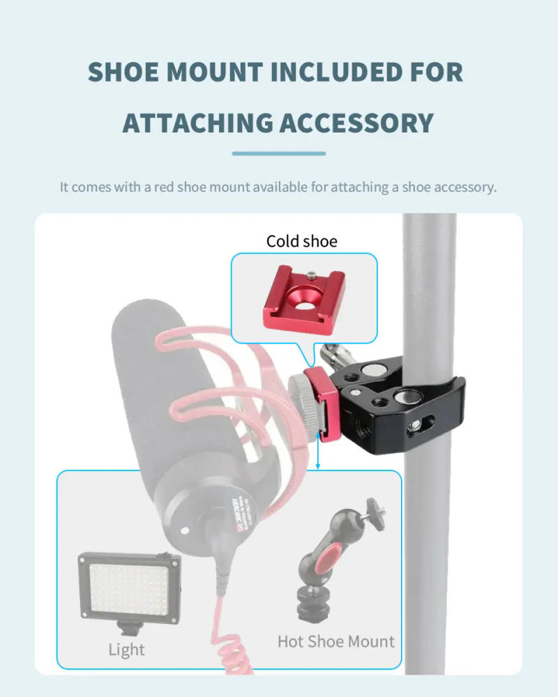 Description Picture 5 of itemHDRIG Super Crab Clamp WIth Different Adapter Universal V-Lock Mount Quick Release Camera Accessories For DSLR Camera Sony