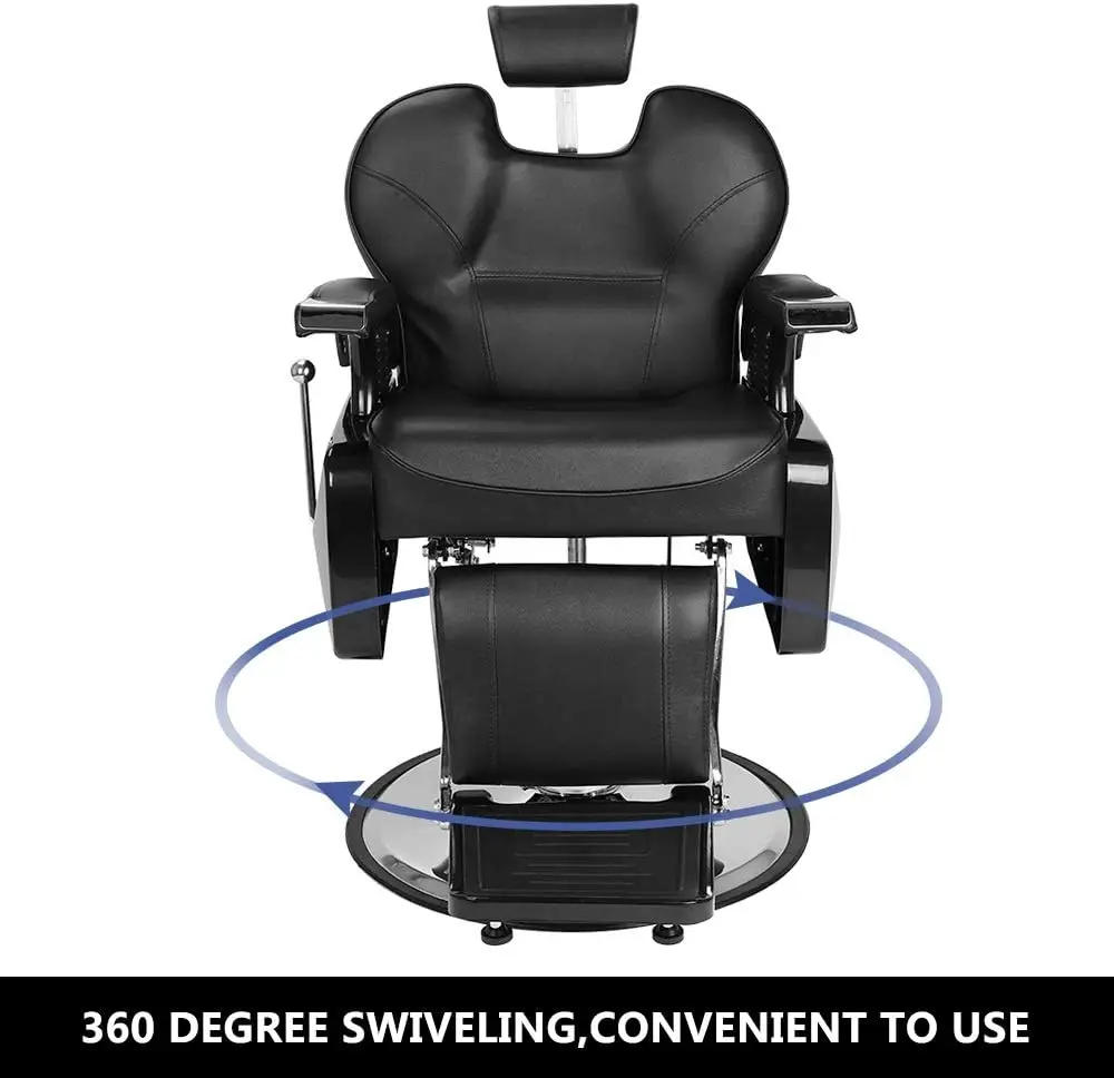 Description Picture 5 of itemAll Purpose Hydraulic Barber Chair Recline 360 Degree Swivel Height Adjustable Heavy Duty Hairdresser Chair Beauty Salon Spa