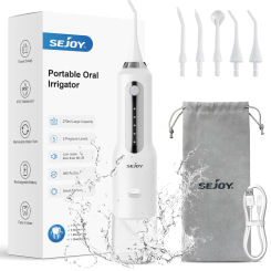 Sejoy Water Flosser Teeth Cleaner, Rechargeable Waterproof Portable Cordless Dental Oral Irrigator, Water flossers for Teeth