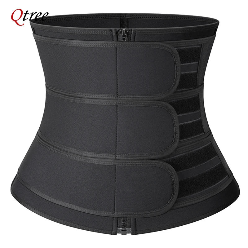 Description Picture 5 of itemQtree Neoprene Women Waist Trainer Belt Workout Tummy Control Belly Cincher Sauna Sweat Girdle Sport Fat Trimmer Slimming Band
