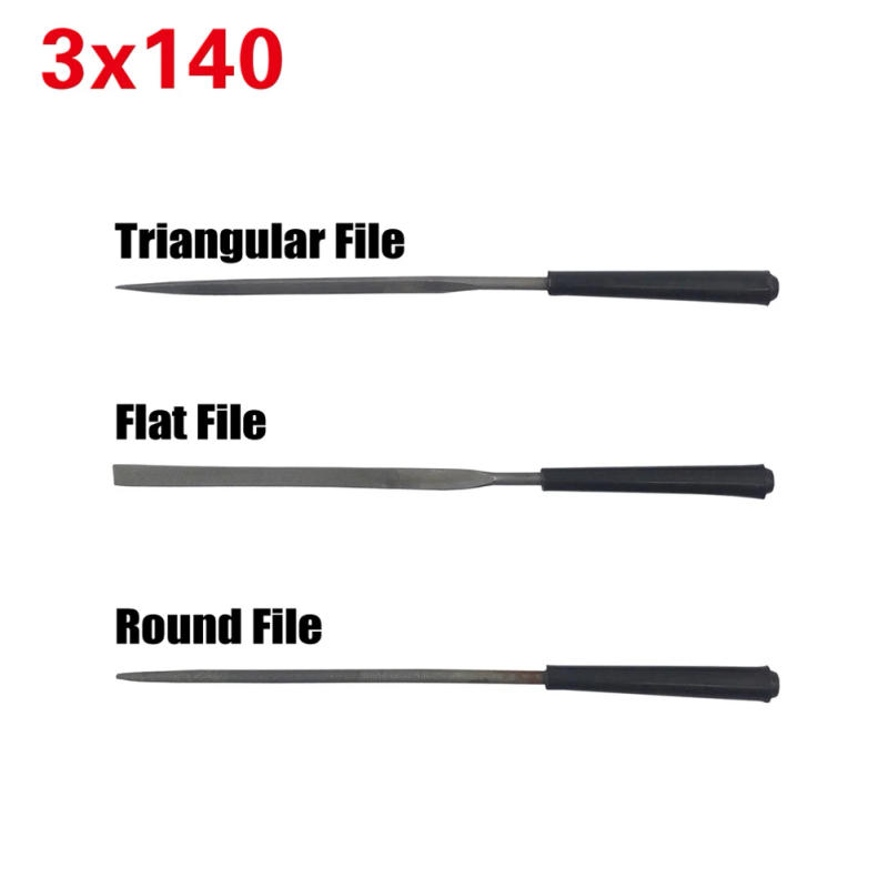 Description Picture 3 of item3pcs Needle File Set Flat Triangle Round File For Polishing Metal Stone Glass Ceramic Wood Carving Craft Files Hand Tool