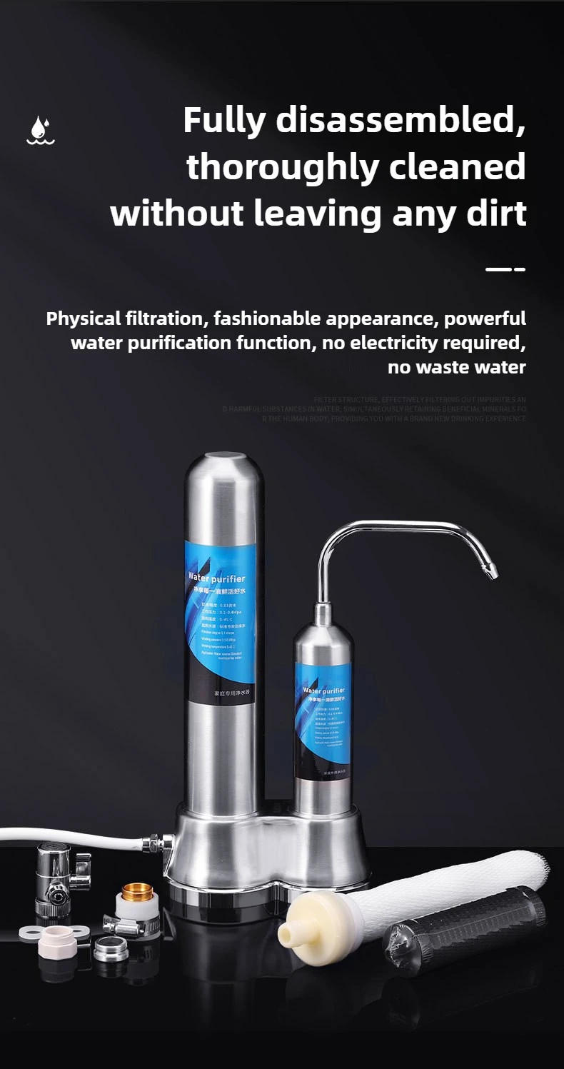 Description Picture 6 of itemStainless Steel Countertop Water Filter System - Premium Purifier Reduces PFAS PFOA PFOS Chlorine & Bad Taste for Pure Water