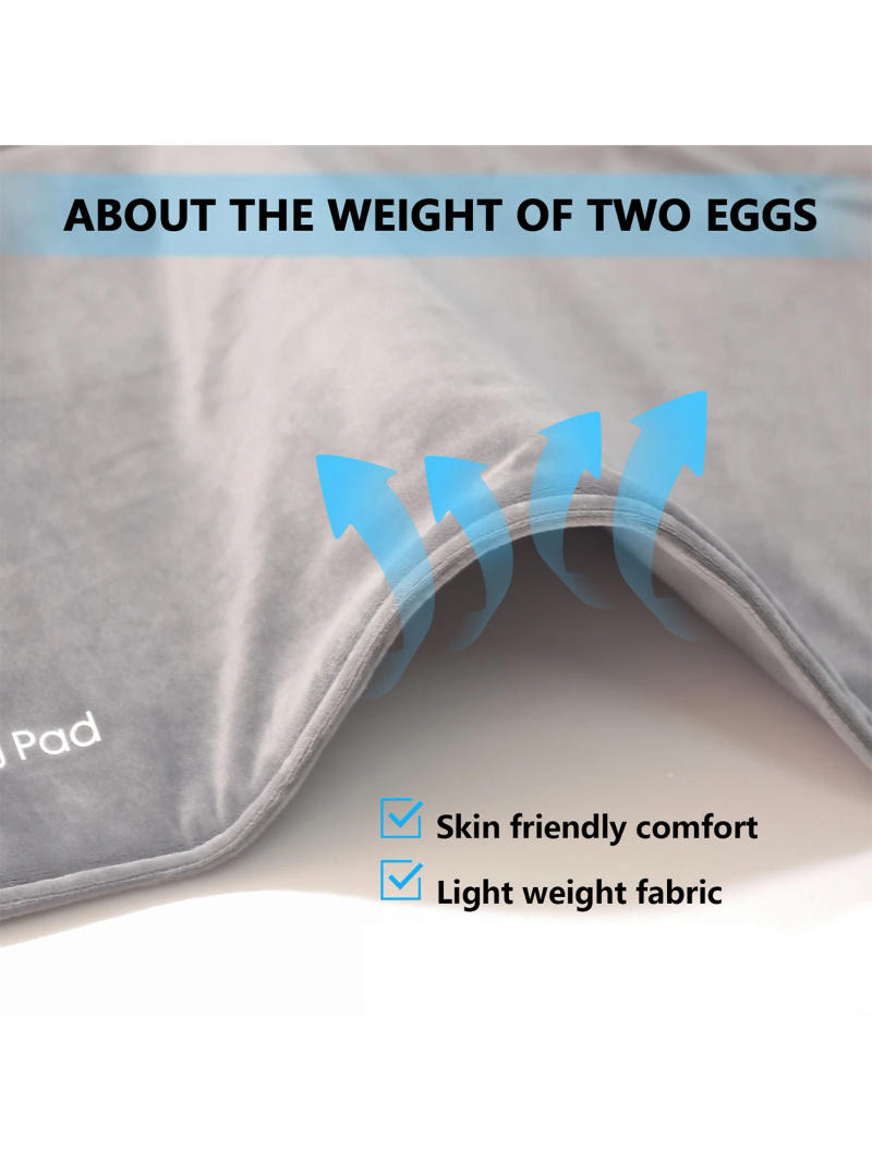 Description Picture 3 of itemUSB 5V Electric Heating Pad for Cramps & Back Pain Relief,Heat Pad with 59 INCH Cable,Mini Heated Blanket,19.6*11.8 INCH,Grey