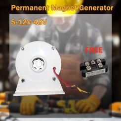 Factory 5KW Electric Generator  24V 48V 96V 120V 220V Low RPM Alternator Permanent Magnet Rare Earth Turbine 5000W With Base