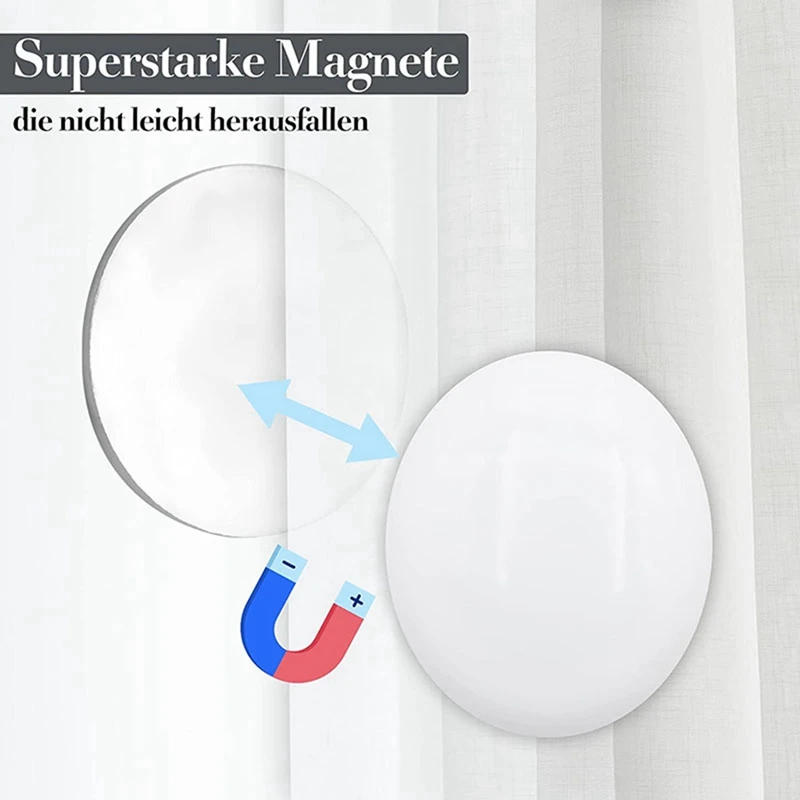 Description Picture 4 of itemShower Curtain Magnet Magnetic Shower Curtain Counterweight Suitable For Kitchen, Bathroom, Home Use, 24PCS