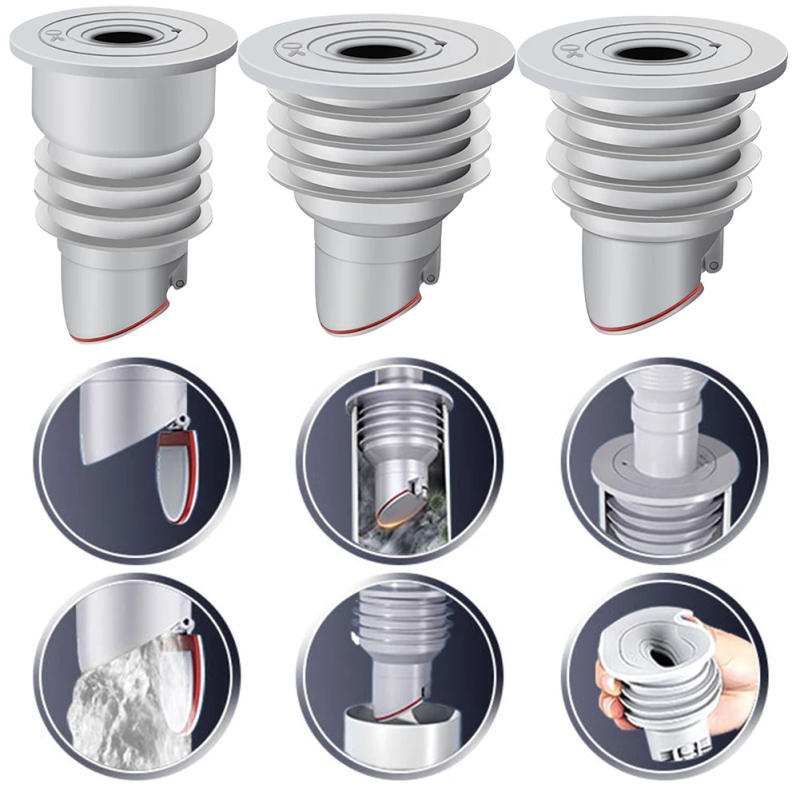 Description Picture 6 of itemSilicone Sewer Pipe Sealing Ring Water Plug Anti Odor Shower Drainer Sewer Seal Stopper for Laundry Bathroom Kitchen