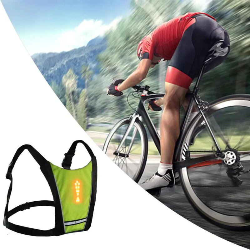 Description Picture 4 of itemBicycle Vest Night Hiking Cycling LED Signal Light Indicator Reflective Vest Bike Backpack Safety Turning Signal Lights Vests