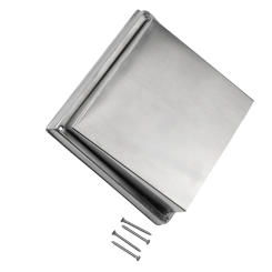 Part Air Vent Cover 304 Stainless Steel Air Vent Extract Toilet Valve Grille Wall Ducting Cover Kitchen Silver