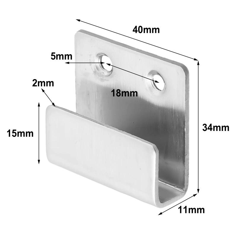 Description Picture 5 of item1pc U Shape Corner Bracket Ceramic Tile Display Holder Stainless Steel Pendant Fixing Hooks Wall Mount Buckle Hanging Hook