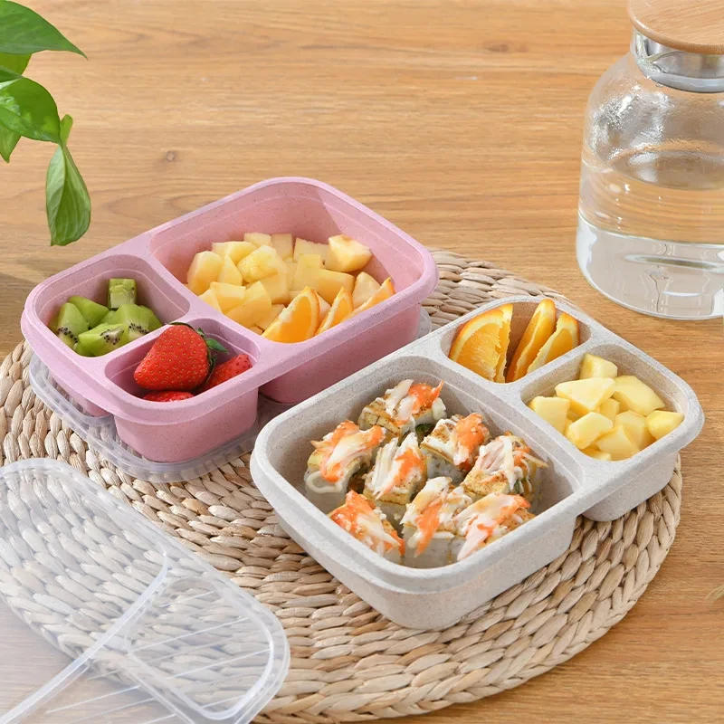 Description Picture 2 of itemSeparate Lunch Box Portable Bento Box Lunchbox Leakproof Food Container Microwave Oven Dinnerware for Kids School Adult Office