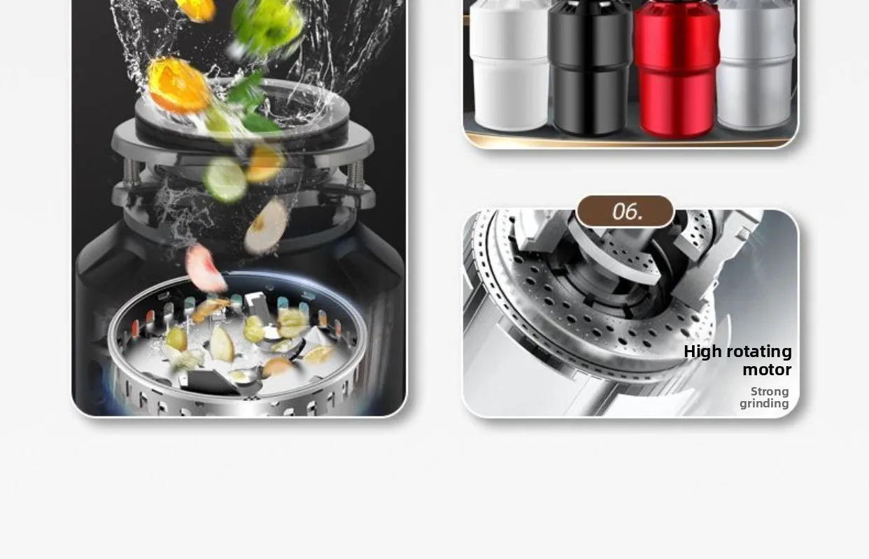 Description Picture 6 of itemKitchen Food Waste Disposer Turbo Drain Silent Garbage Grinder for Home Sink