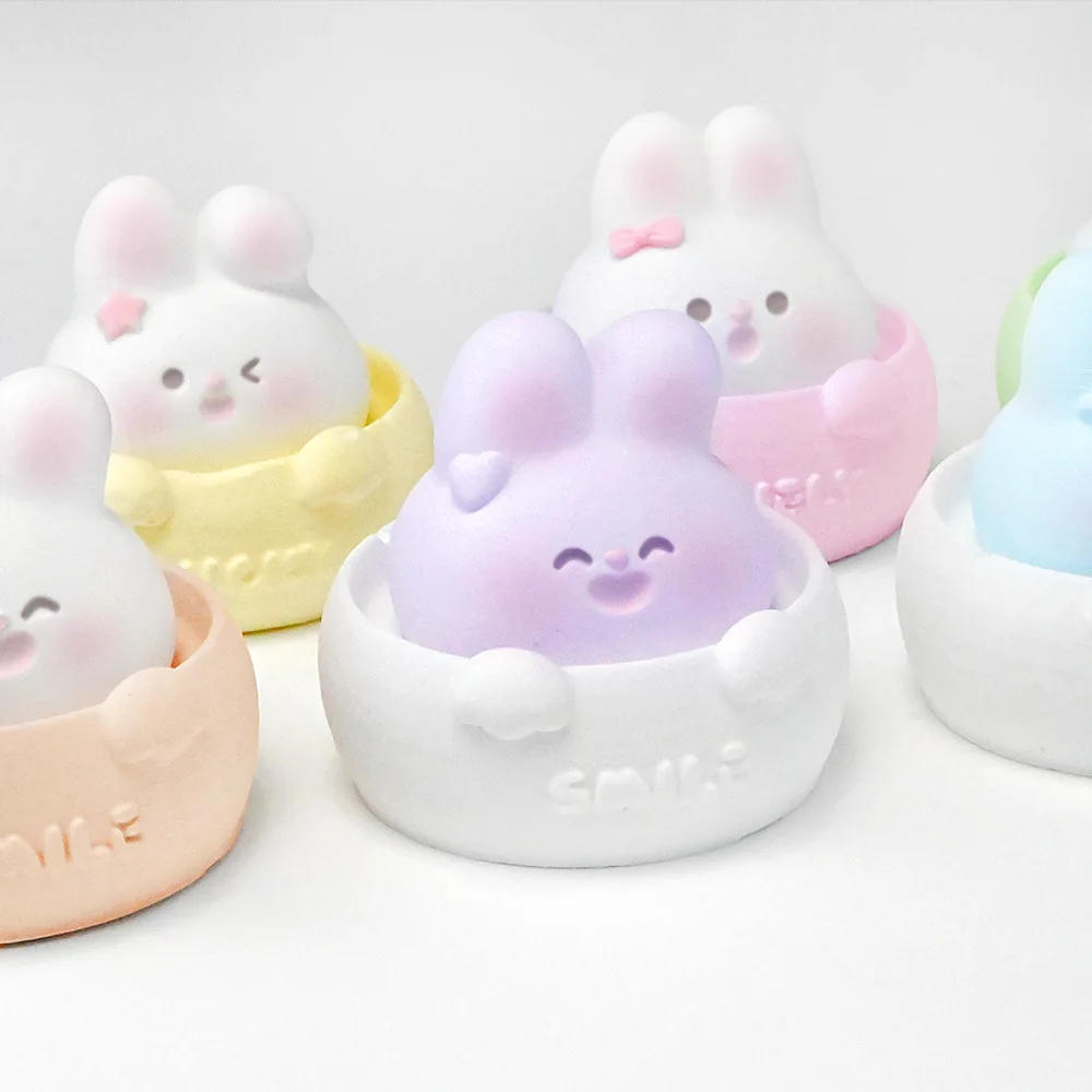 Description Picture 5 of item3D Cartoon Cup Smile Bow Rabbit Candle Making Molds Flower Animal Bunny Painting Plaster Soap Silicone Mould Birthday Cake Decor