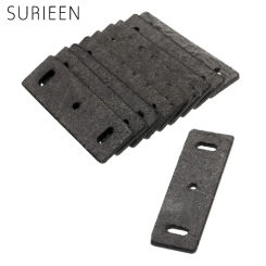 10Pcs Microfiber Leather Catapult Pouches Hunting Rubber Band Shooting Bow Estilingue Slingshots Pouch With Square Holes 58*18mm