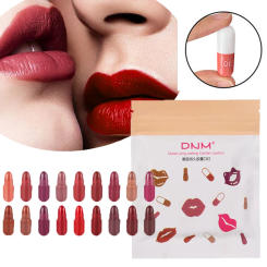 Matte Lipstick Set Longlasting Waterproof  24H Lipsticks Velvet Macaron Capsule Lip Crayon Non-sticky Easy Color Lipstick Makeup