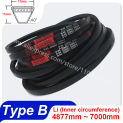 Type B V Belt Transmission Strap Drive Rubber Conveyor Belts Li 4877mm ~ 7000mm Oil Heat Resistant Anti-static Low Elongation