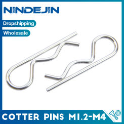 2-20pcs Cotter Pins M1.2 M1.6 M1.8 M2 M2.5 M3 M3.5 M4 Metal Pins Stainless Steel R Clips Spring Retaining Clips for Automotive