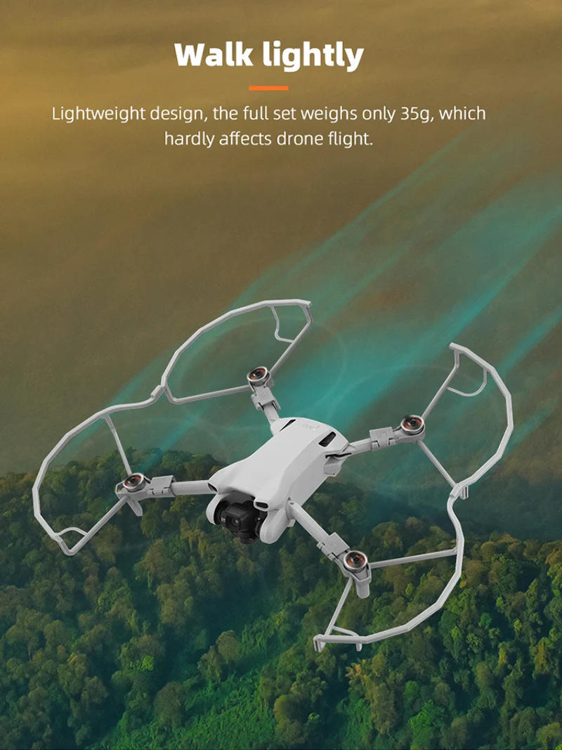 Description Picture 5 of itemPropeller Guard Props Blade Protector Cover Ring Landing Gear Leg for DJI Mini 3/Mini 3 Pro Crash Drone Protective Accessories