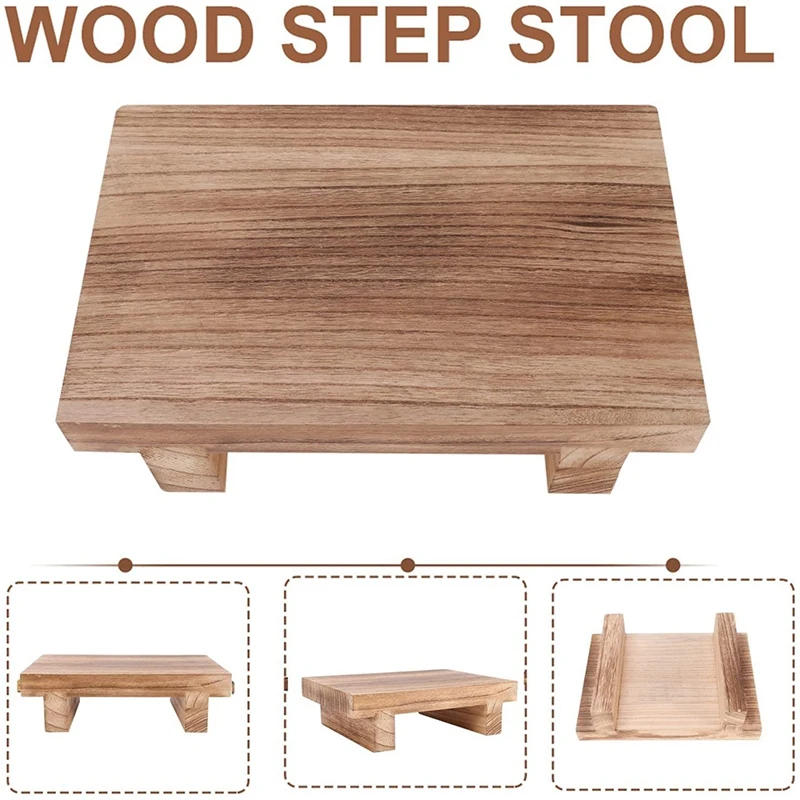 Description Picture 5 of itemWooden Step Stool For Adults, Bed Stool For High Beds, Kitchen, Bathroom, Closet, Great Wood Step Stool For Adults Kids