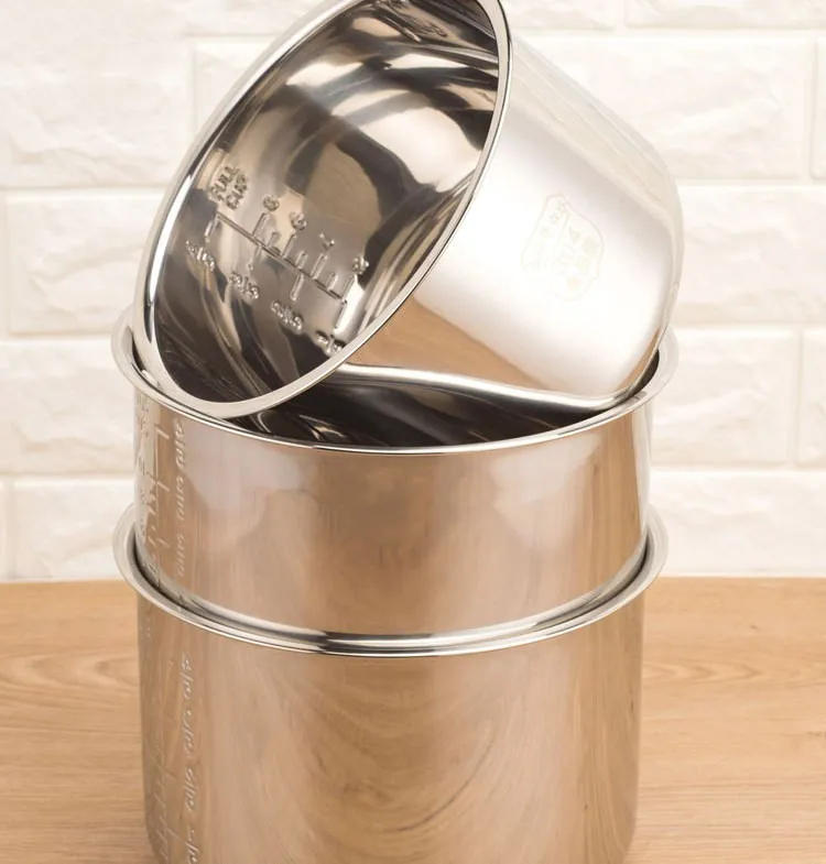 Description Picture 2 of itemPressure Cooker 6L Inner Pot Rice Pressure Cooker Liner Stainless Steel Inner Pot Minute Pressure Cooker Liner Rice Cooker Liner